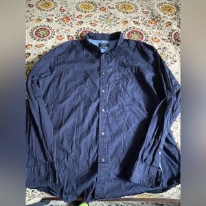 American Eagle Polka Dot Button Down Shirt